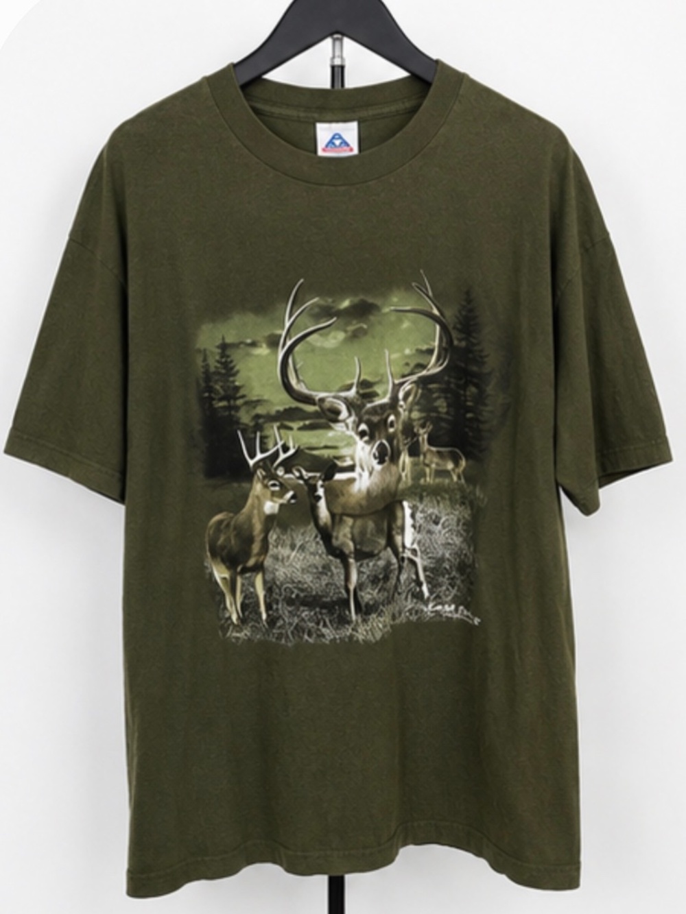Alstyle Apparel & Activewear Deer Graphic T-Shirt Men's XL